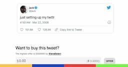 Gavage : Jack Dorsey vend son premier tweet pour 2,9 millions de dollars